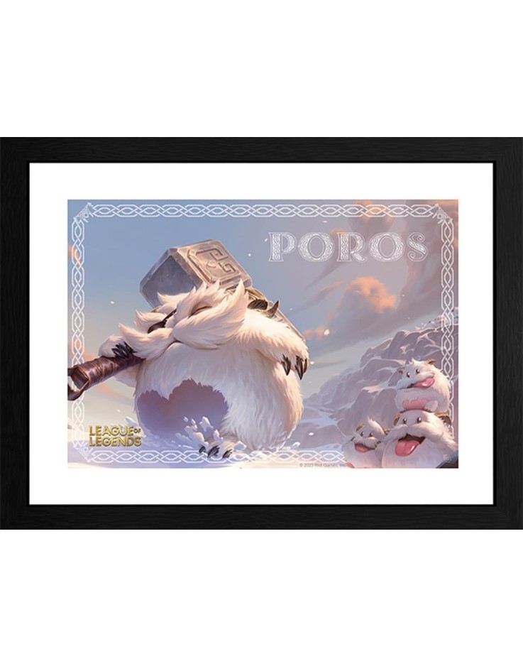 League of Legends Poro 30 x 40cm Framed Collector Print