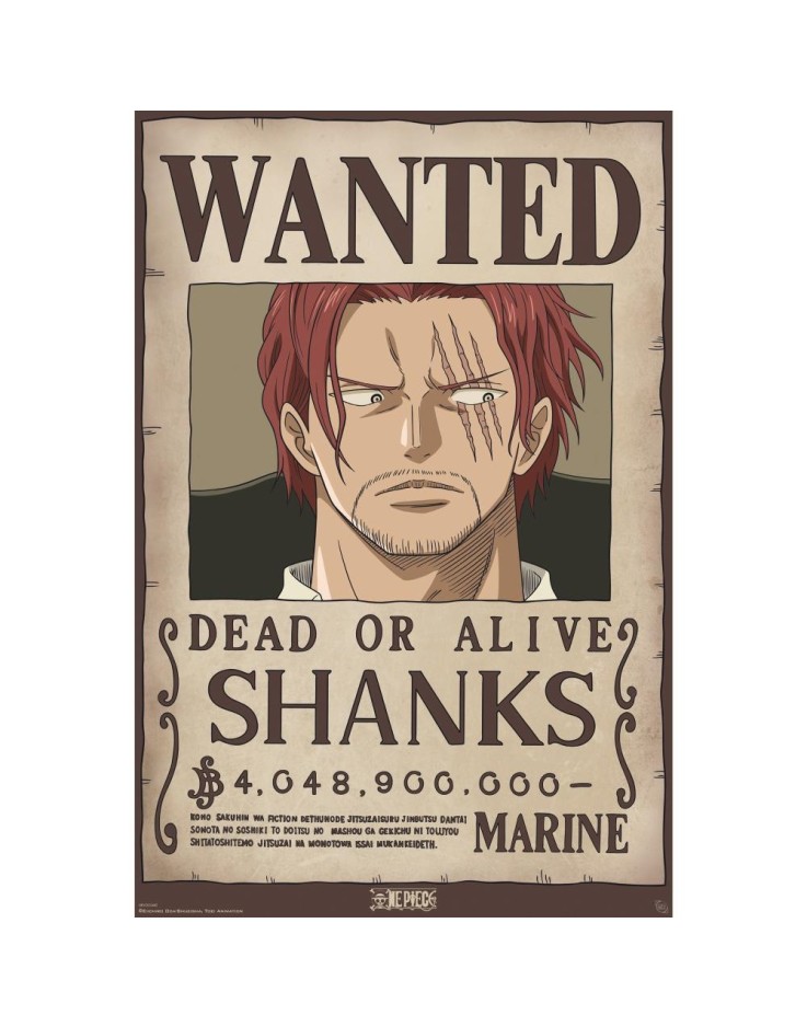 One Piece Wanted Shanks 61 x 91.5cm Maxi Poster