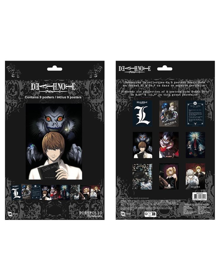 Death Note Protagonists 21 x 29.7cm 9 Portfolio Posters Set