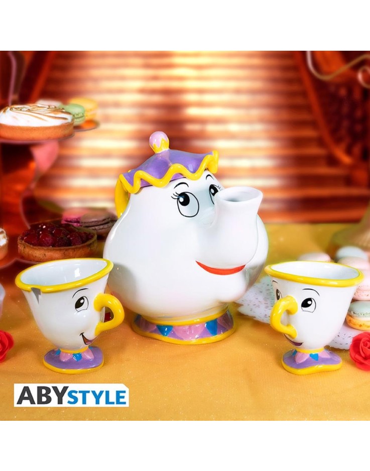 Disney Beauty and The Beast Mrs. Potts & Chip Ceramic Premium Teapot