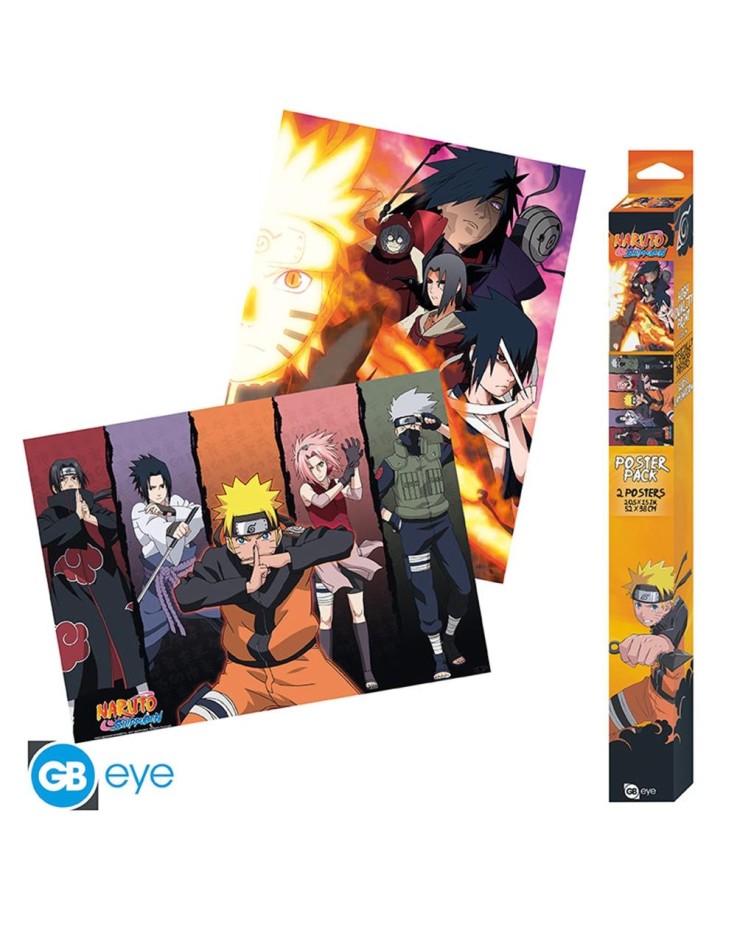 Naruto Group 52 x 38" Chibi Poster Set