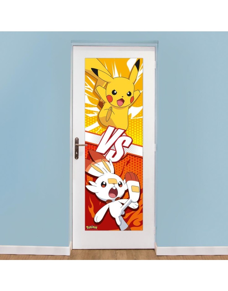 Pokemon Pikachu & Scorbunny Door Poster