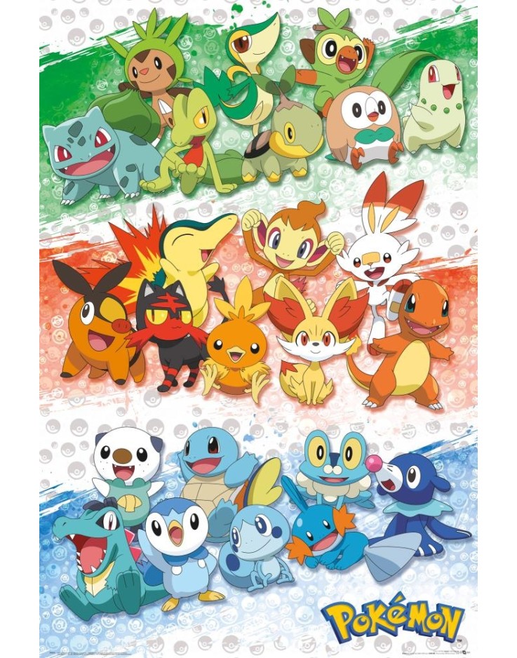 Pokémon First Partners 61 x 91.5cm Maxi Poster