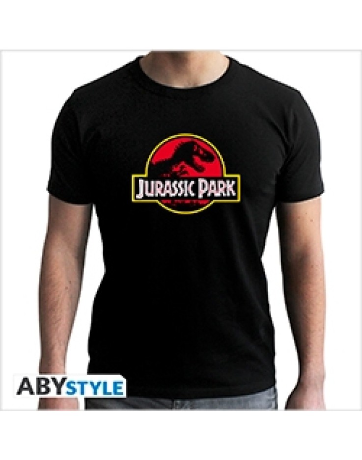 Jurassic Park Logo Men's T-Shirt - Black