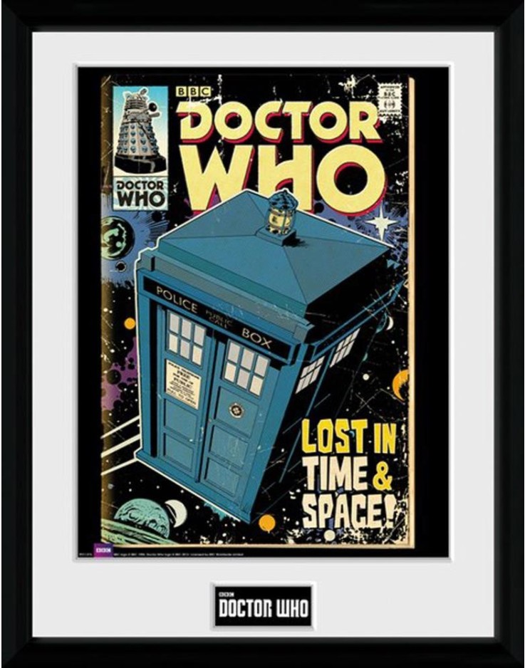 Doctor Who Tardis Comic 30 x 40cm Framed Collector Print