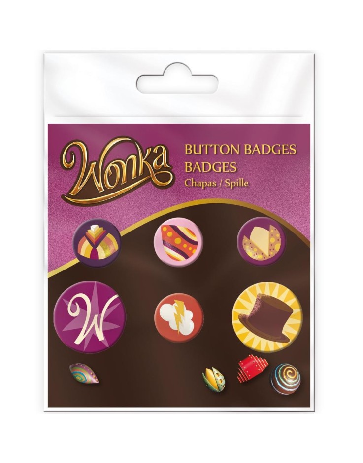 Wonka Candies Badge Pack