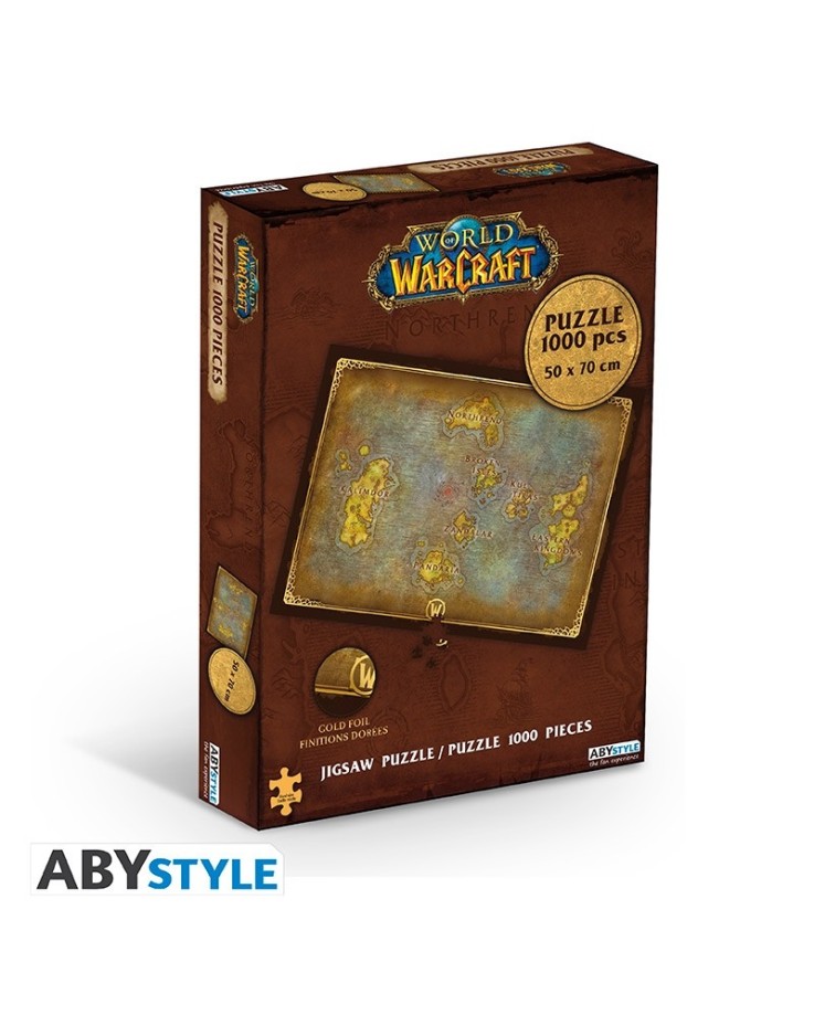 World of Warcraft Azeroth's Map 1000 Piece Jigsaw Puzzle
