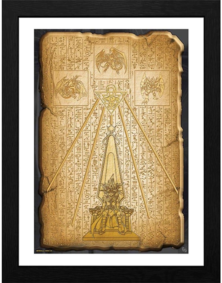 Yu Gi Oh! Egyptian Tablet 30 x 40cm Framed Collector Print
