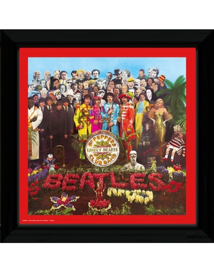 The Beatles Sgt Pepper 30 x 30cm Framed Collector Print