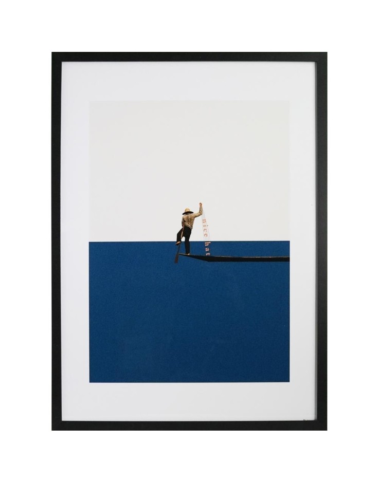 Fishing For Compliments - Maarten Léon - 50 x 70cm Framed Print