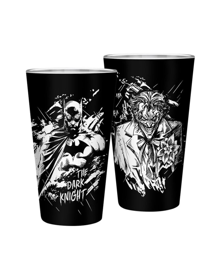 DC Comics Batman & Joker 400ml Glass