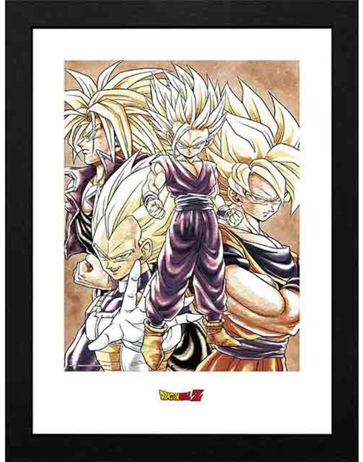 Dragon Ball Super Saiyans 30 x 40cm Framed Collector Print