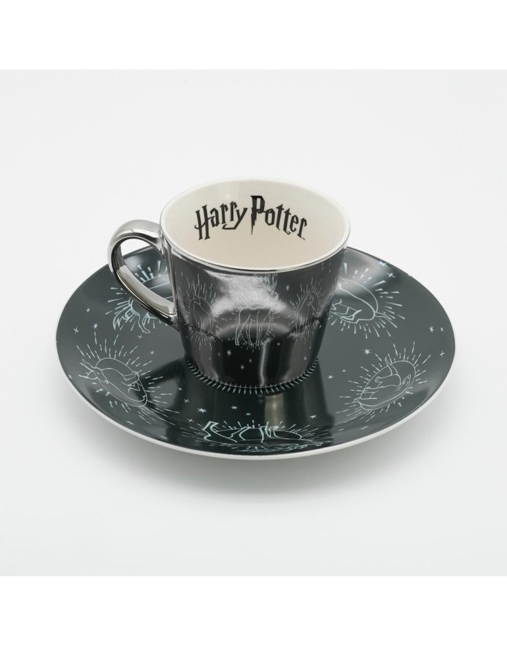 Harry Potter Patronus Collectors Plate & Mirror Mug Set