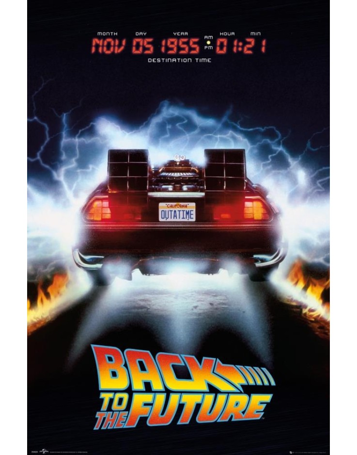 Back To The Future Delorean 61 x 91.5cm Maxi Poster