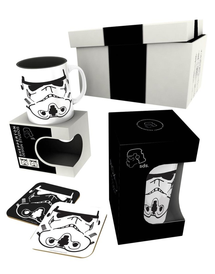 Original Stormtrooper Mug, 400ml Glass & 2 Coasters Colletable Gift Box