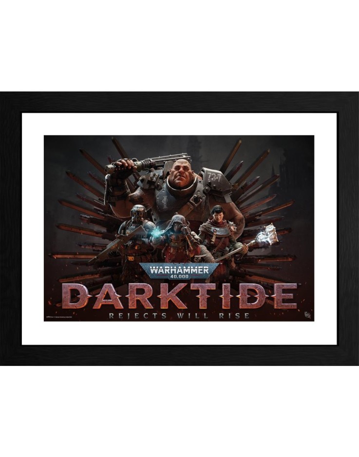 Warhammer 40,000 Darktide 30 x 40cm Framed Collector Print