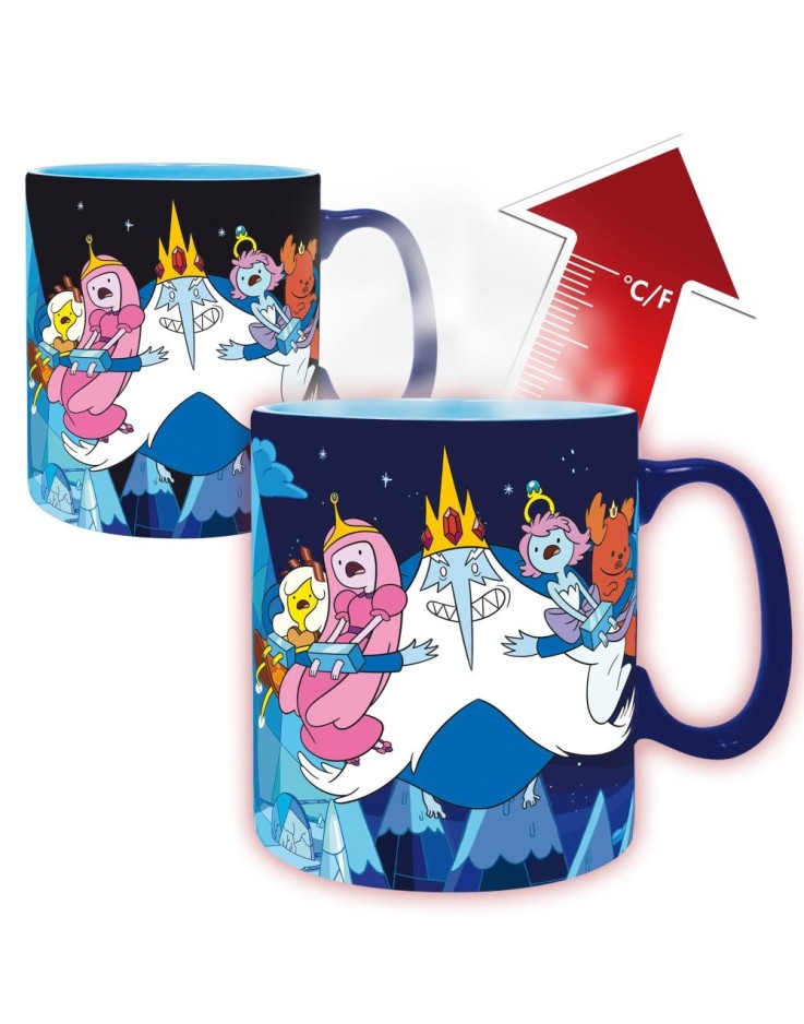 Adventure Time Ice King & Princesses Heat Change Mug