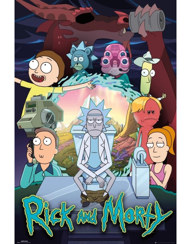 Rick & Morty Season 4 61 x 91.5cm Maxi Poster