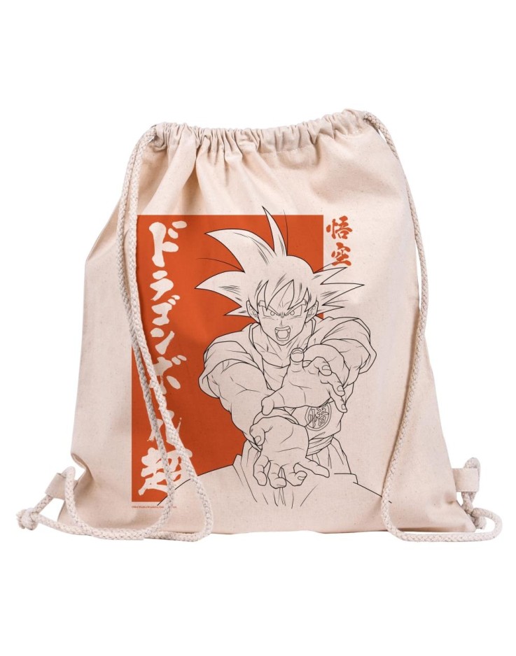 Dragon Ball Goku Draw String Canvas Eco Bag