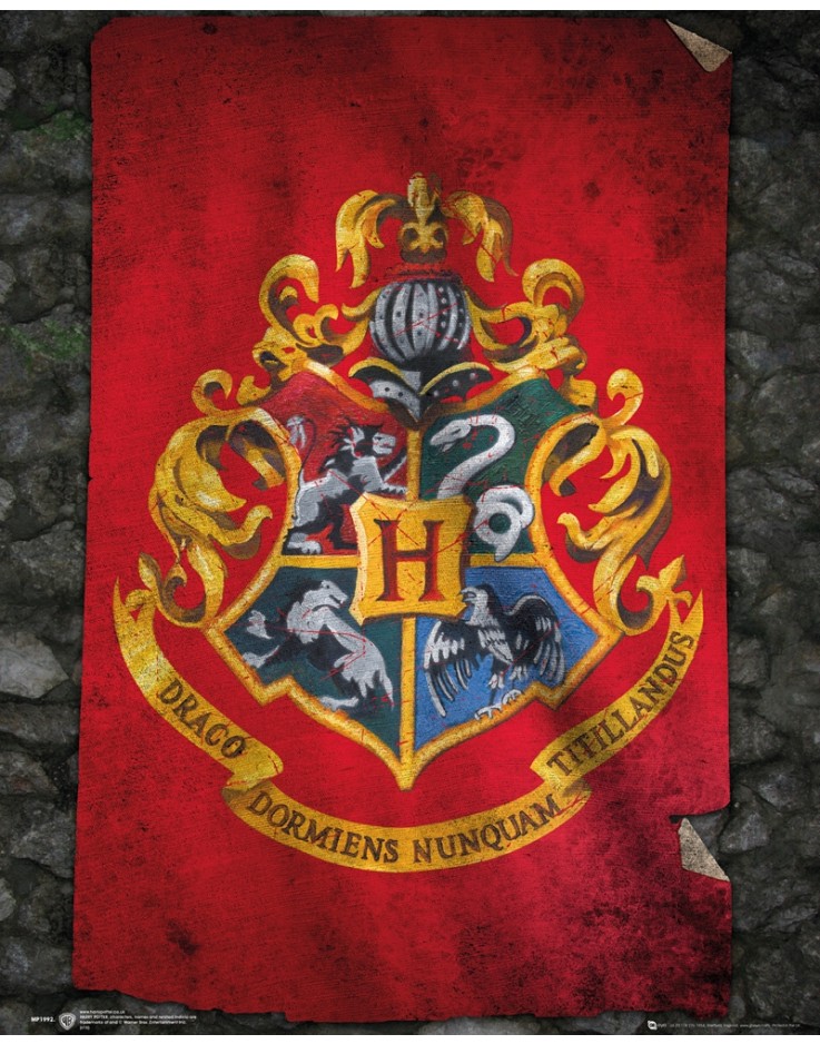 Harry Potter Hogwarts Flag Mini Poster