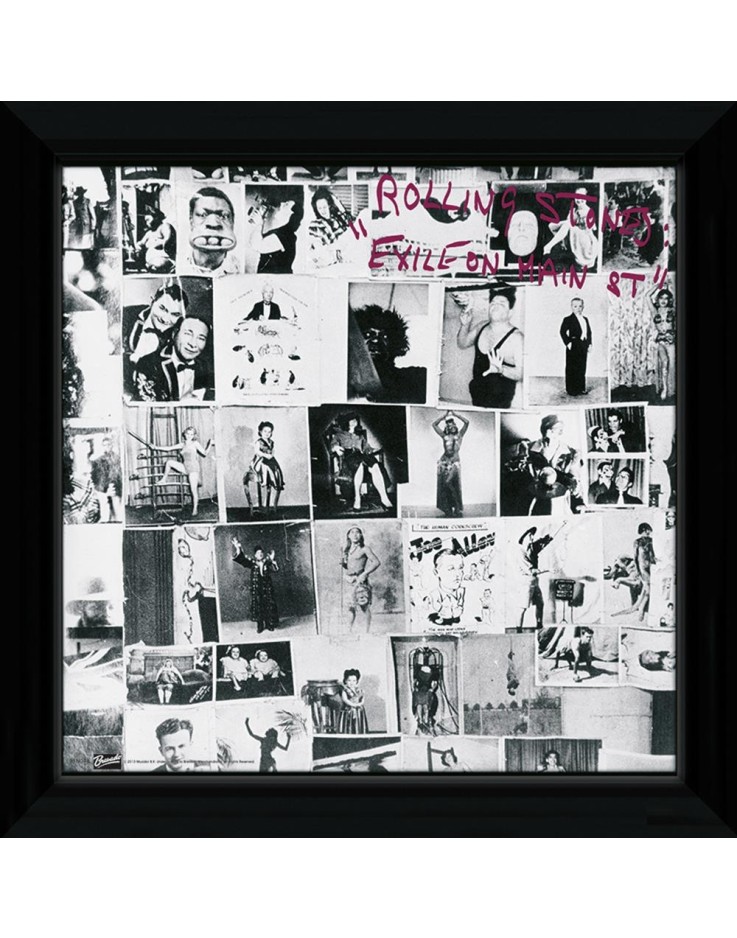 The Rolling Stones Exile on Main 30 x 30cm Framed Collector Print