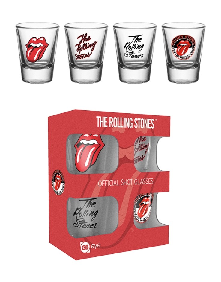 The Rolling Stones Mix Shot Glasses - Set of 4