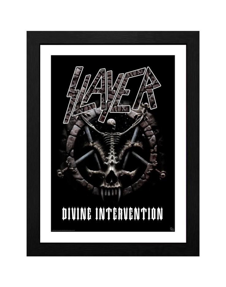 Slayer Divine Intervention 30 x 40cm Framed Collector Print