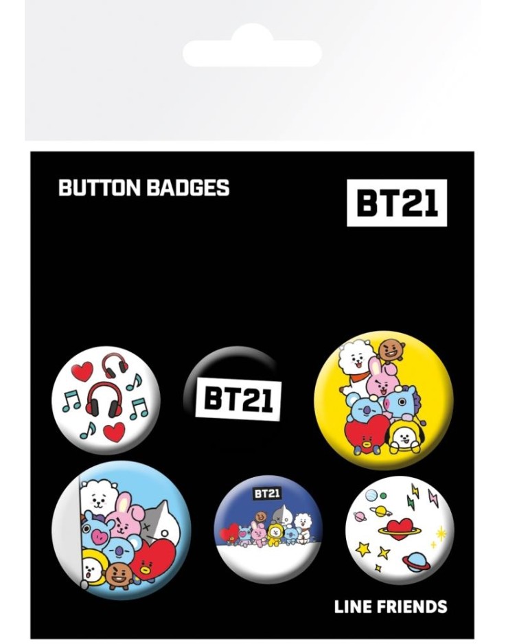 BT21 Mix Badge Pack