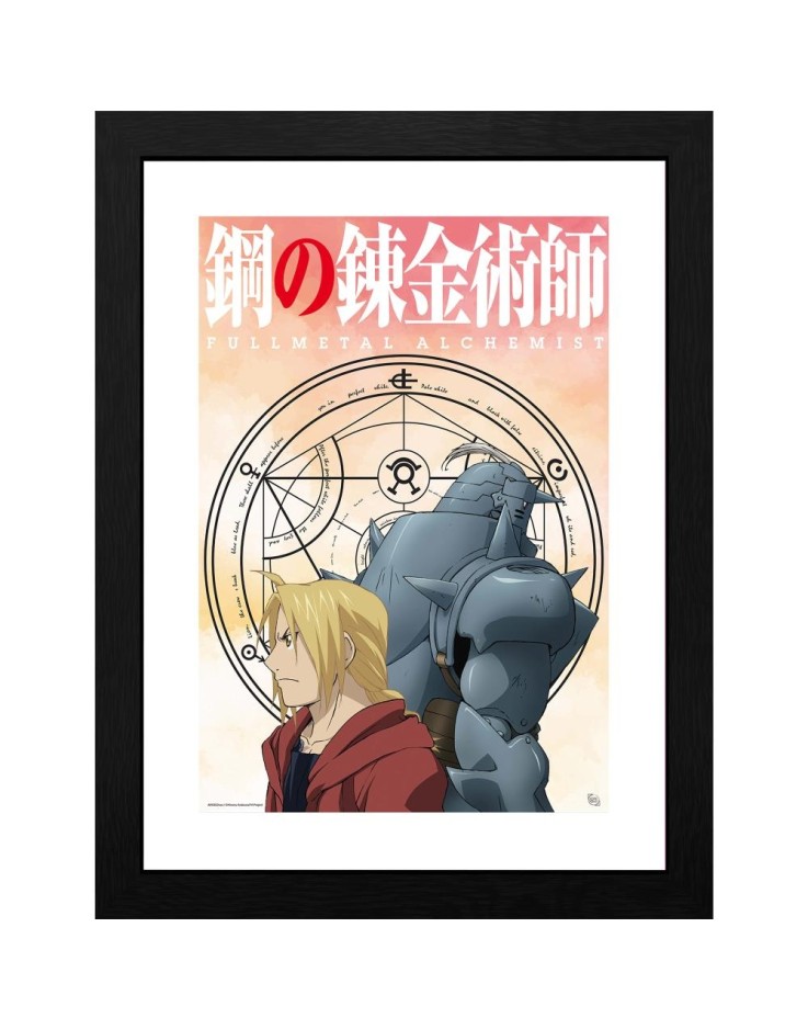 Fullmetal Alchemist Elric Brothers 30 x 40cm Framed Collector Print