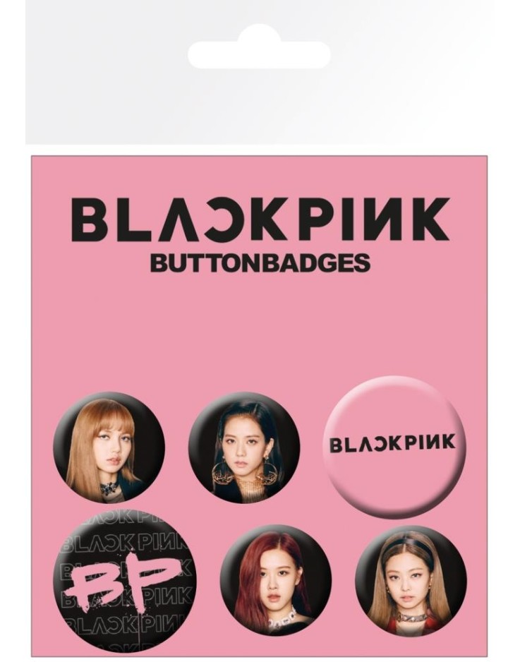 Black Pink Mix Badge Pack