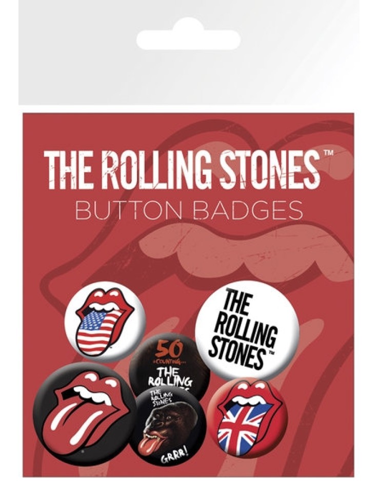 The Rolling Stones Lips Badge Pack