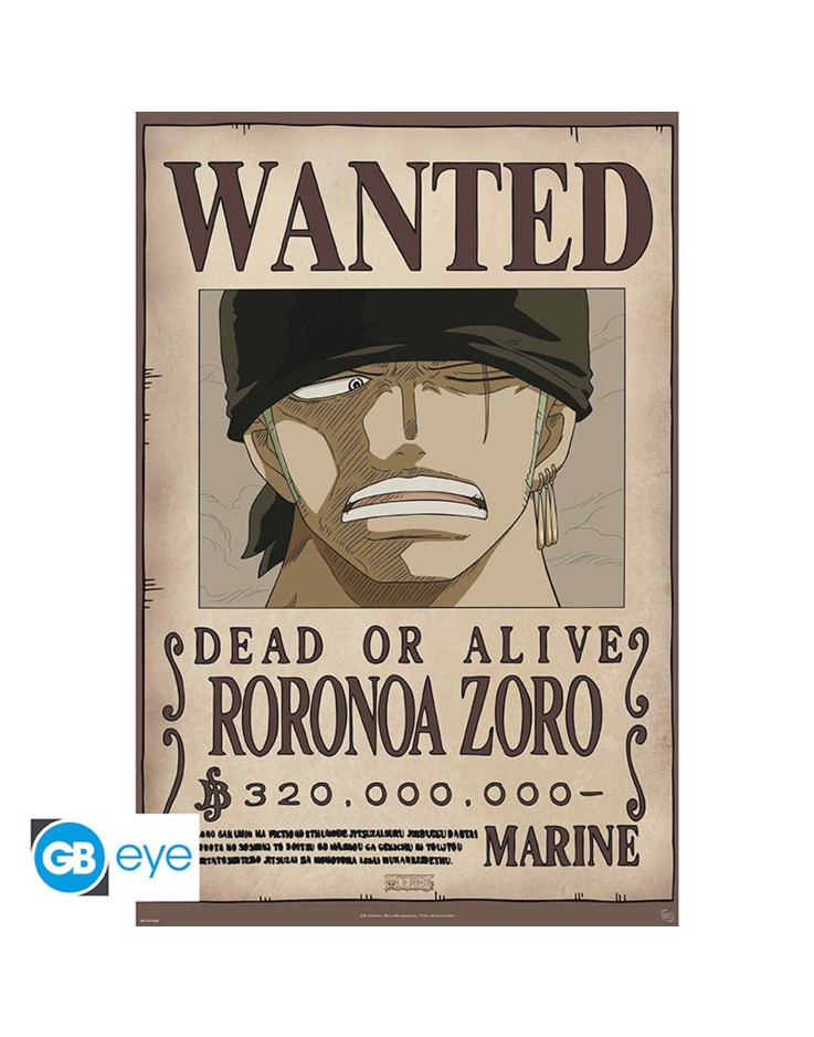 One Piece Wanted Zoro 61 x 91.5cm Maxi Poster