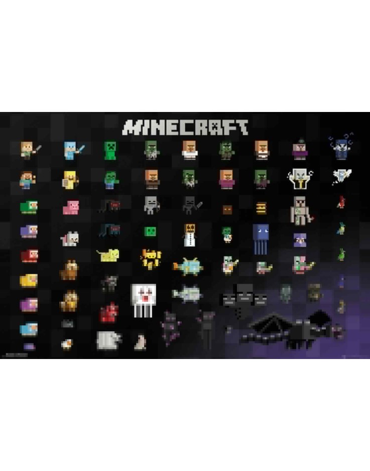 Minecraft Pixel Sprites 61 x 91.5cm Maxi Poster