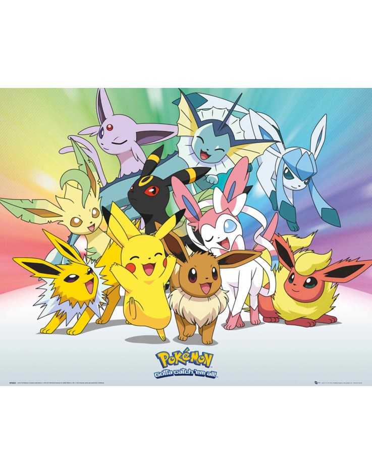 Pokémon Eevee Neon Mini Poster
