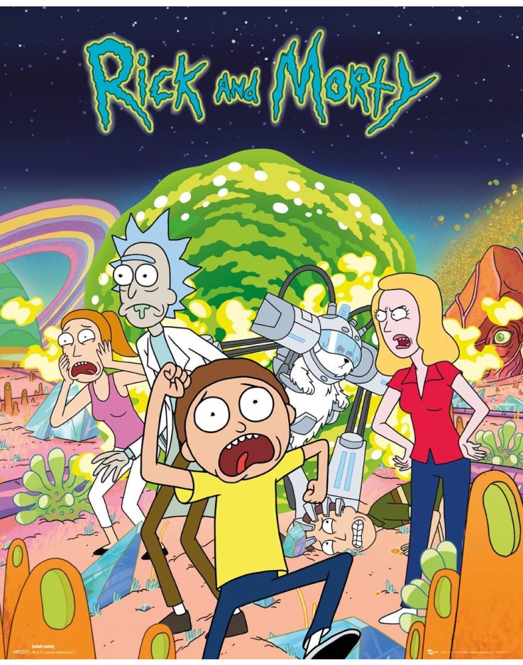 Rick & Morty Group Mini Poster