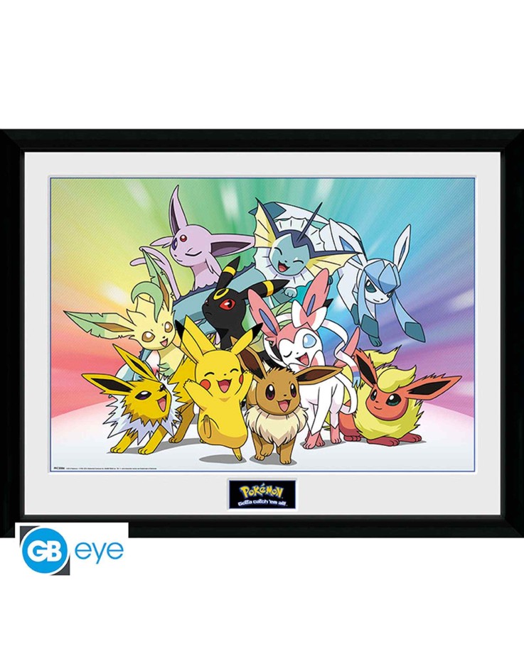 Pokémon Eevee  30 x 40cm Framed Collector Print