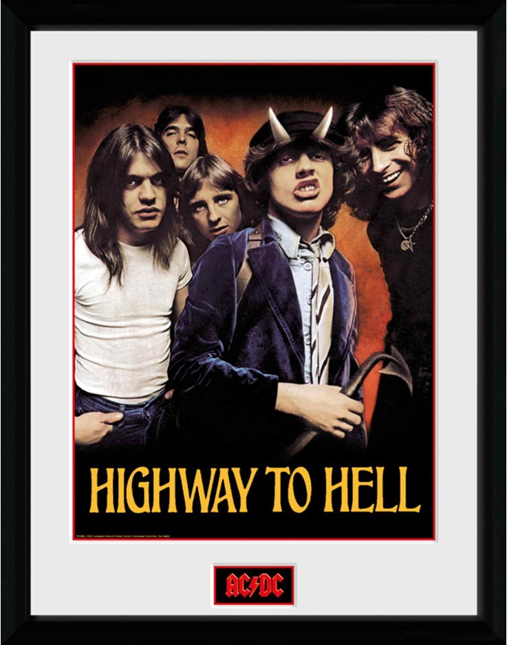 AC/DC Highway to Hell 30 x 40cm Framed Collector Print