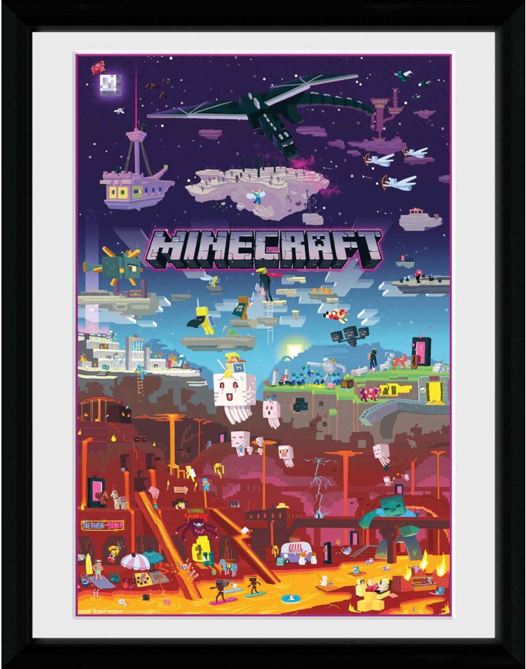 Minecraft World Beyond 30 x 40cm Framed Collector Print