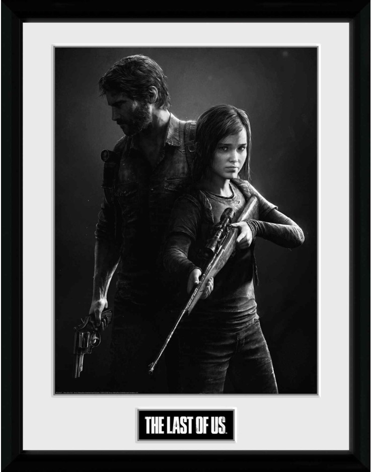 The Last Of Us Black and White Port 30 x 40cm Framed Collector Print