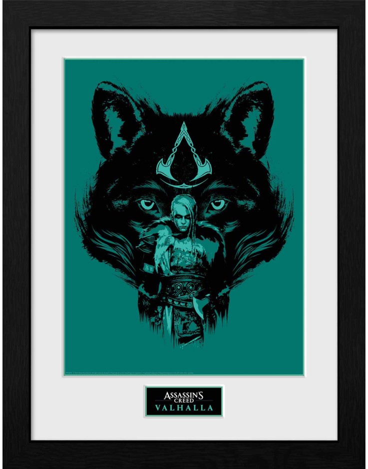 Assassin's Creed Valhalla Wolf 30 x 40cm Framed Collector Print