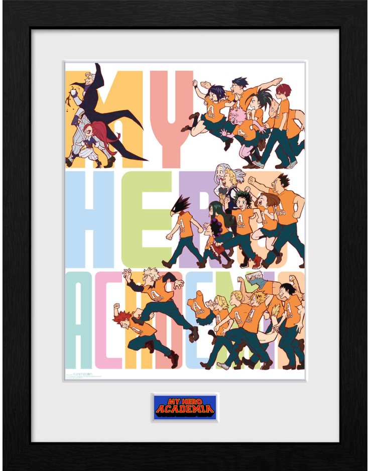 My Hero Academia S4 Key Art 3 30 x 40cm Framed Collector Print