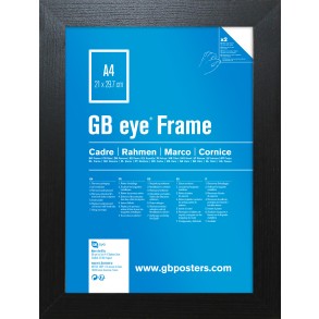 GB Eye Contemporary Wooden Black Picture Frame - A4 - 21 x 29.7cm