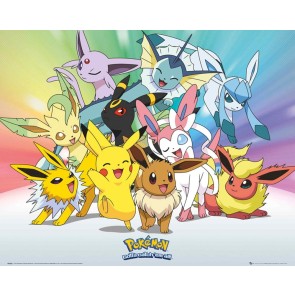 Pokémon Eevee Neon Mini Poster