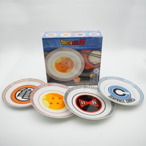 Dragon Ball Emblems Set of 4 Porcelain Plates
