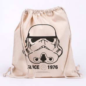 Star Wars Helmet Draw String Canvas Eco Bag