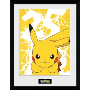 Pokémon Pikachu Lightning 25 30 x 40cm Framed Collector Print