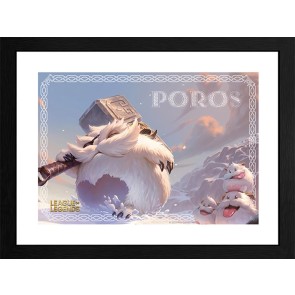 League of Legends Poro 30 x 40cm Framed Collector Print
