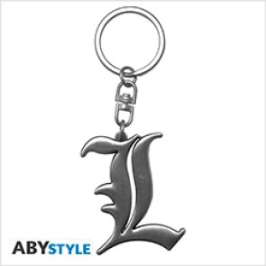 Death Note L Symbol 3D Premium Keychain