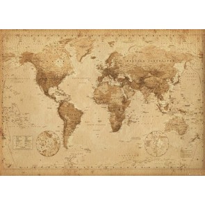 World Map Antique Style 140 x 100cm Giant Poster