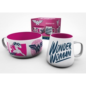 DC Comics Wonder Woman Mug & Bowl Breakfast Set